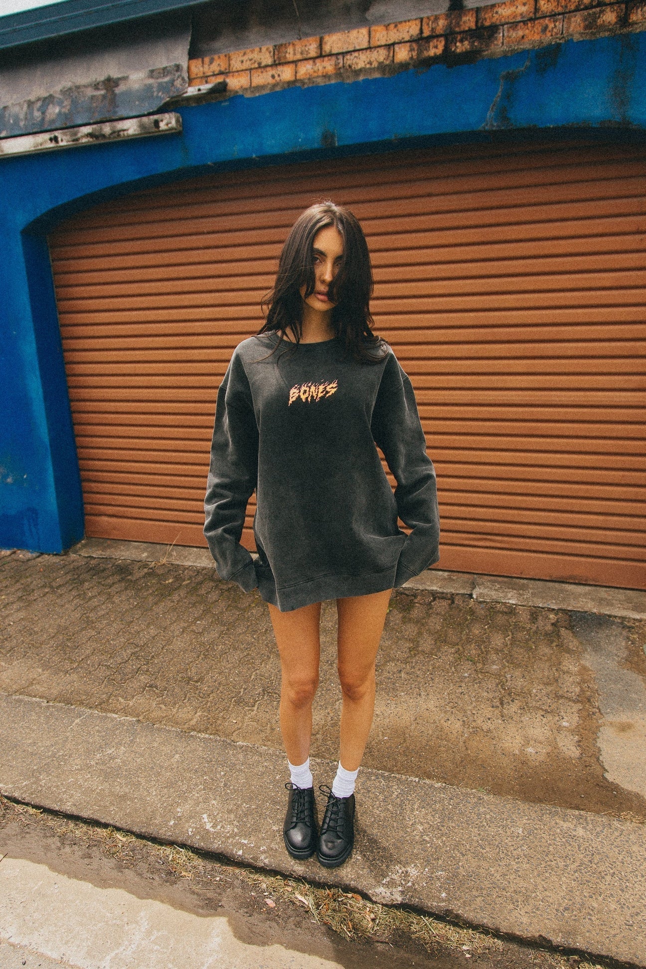 ClubFlame Crew - Washed Black