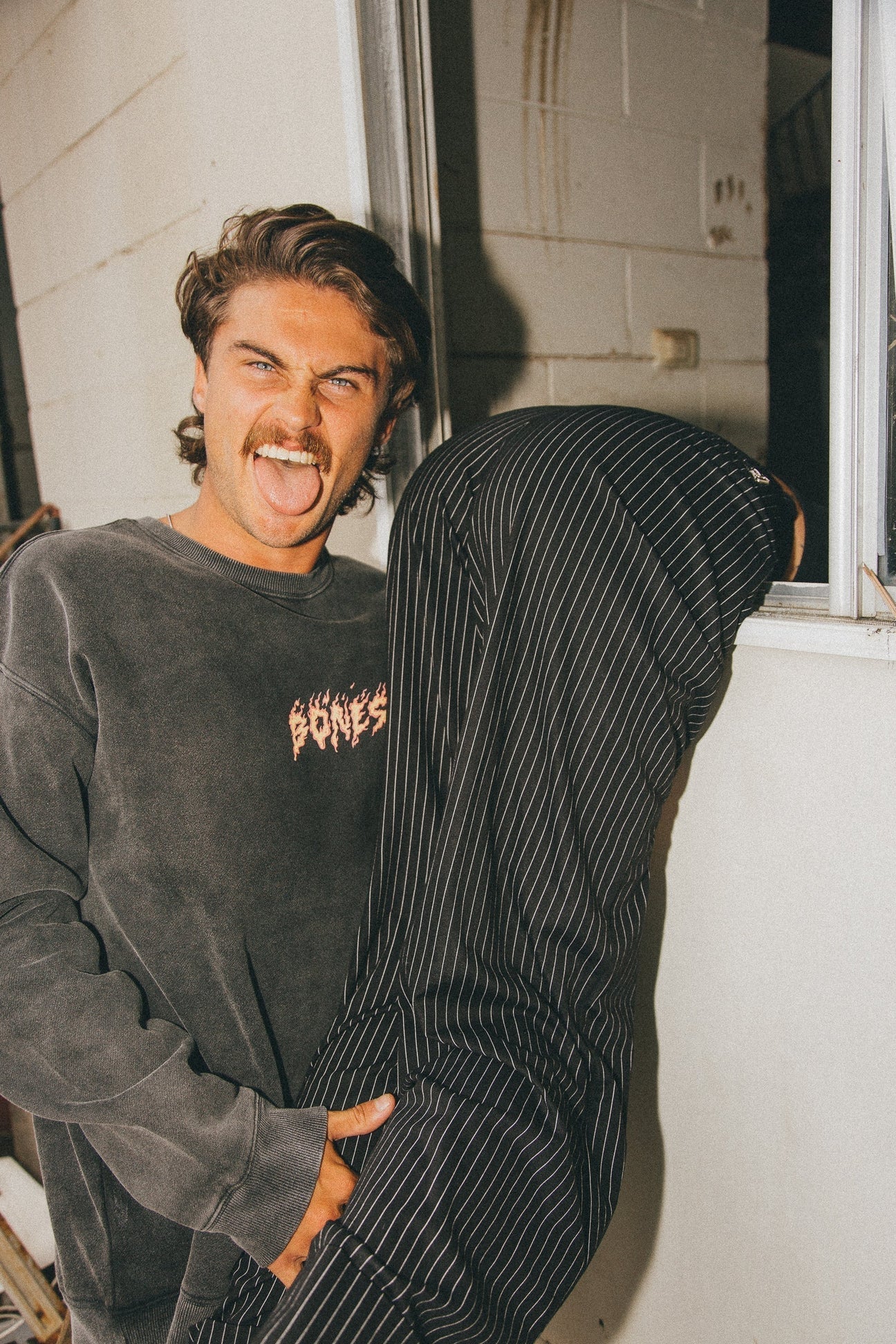 ClubFlame Crew - Washed Black